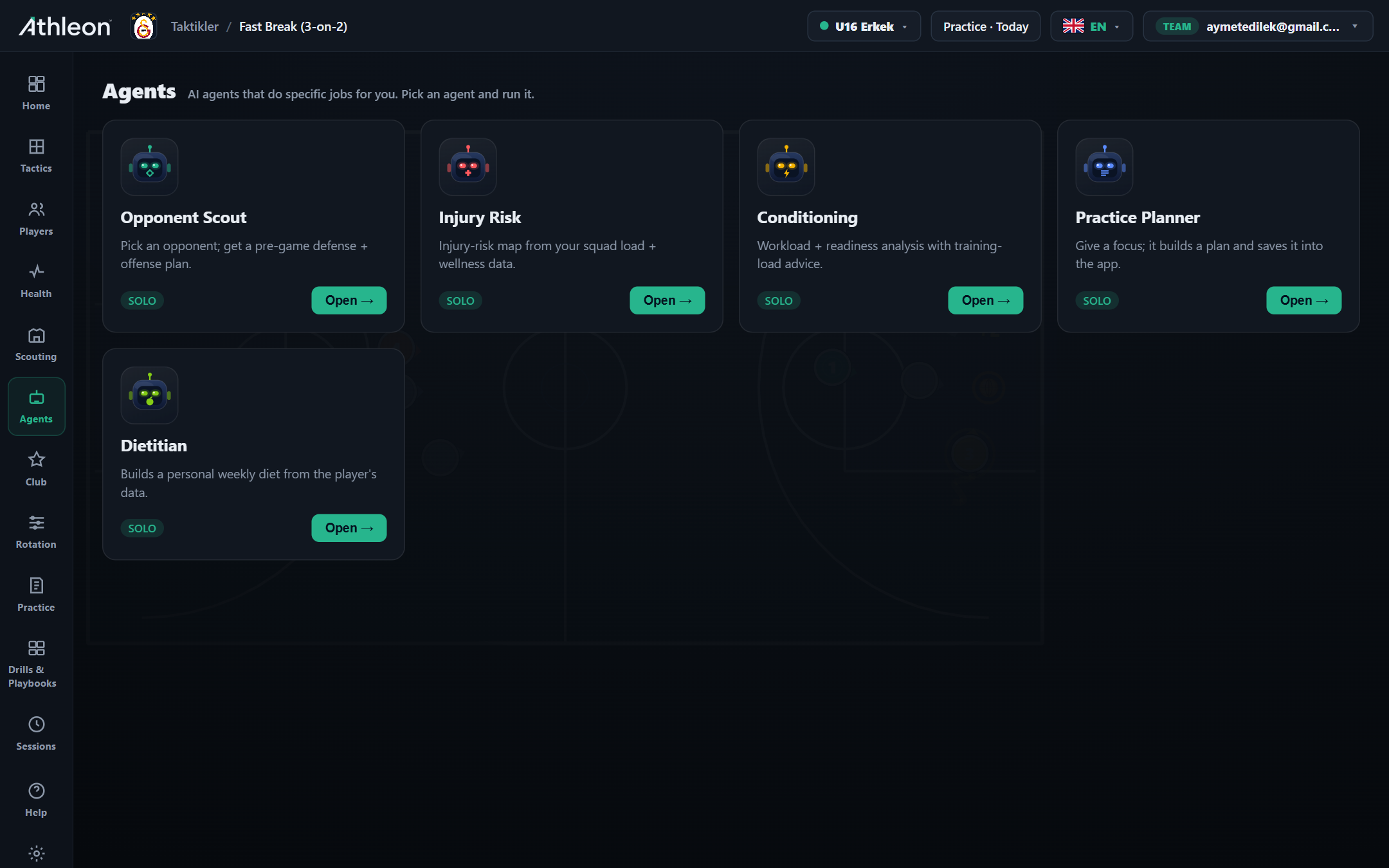 AI Coach Agents — data-backed suggestions, more time for the coach