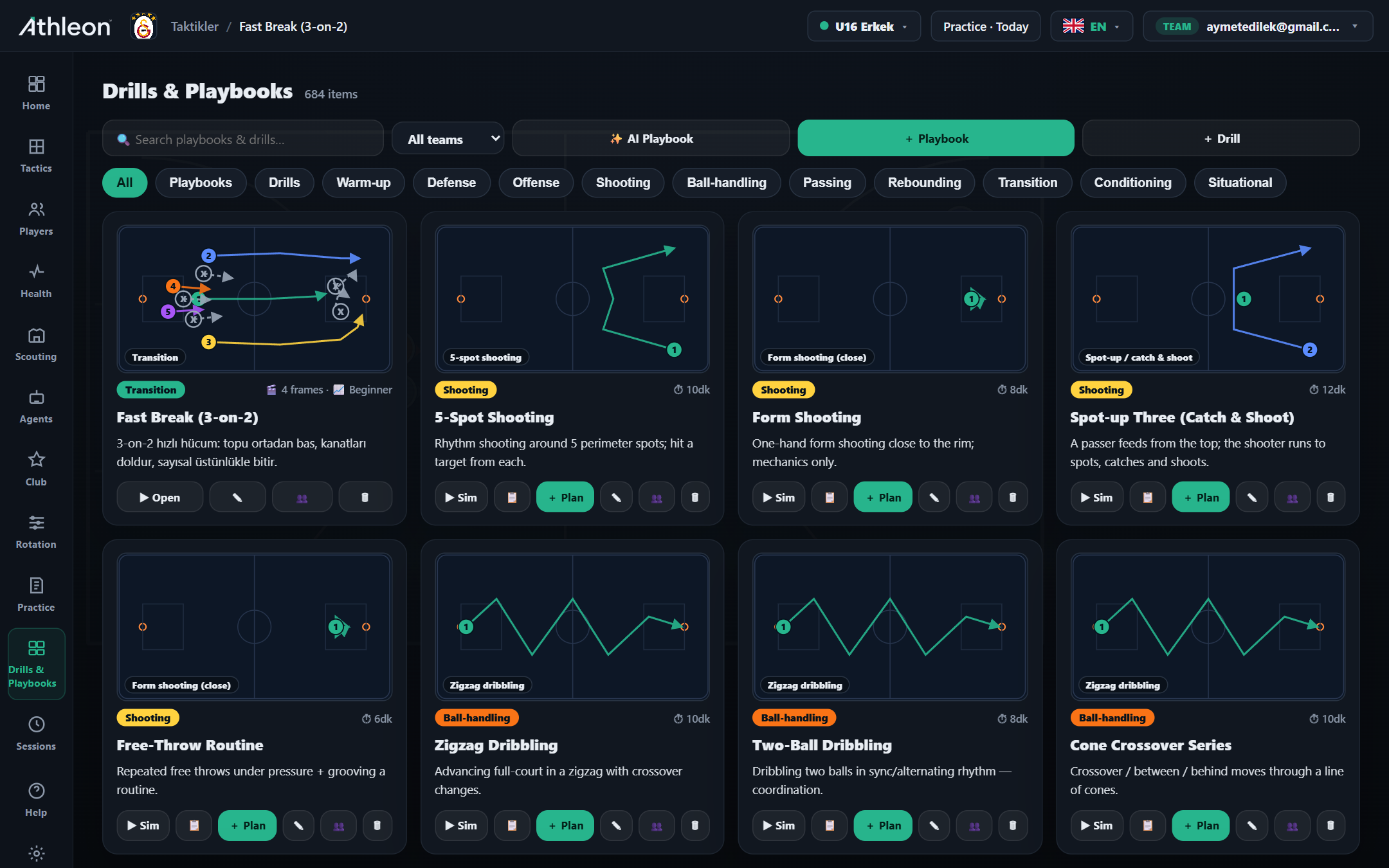 Drill & Playbook Library