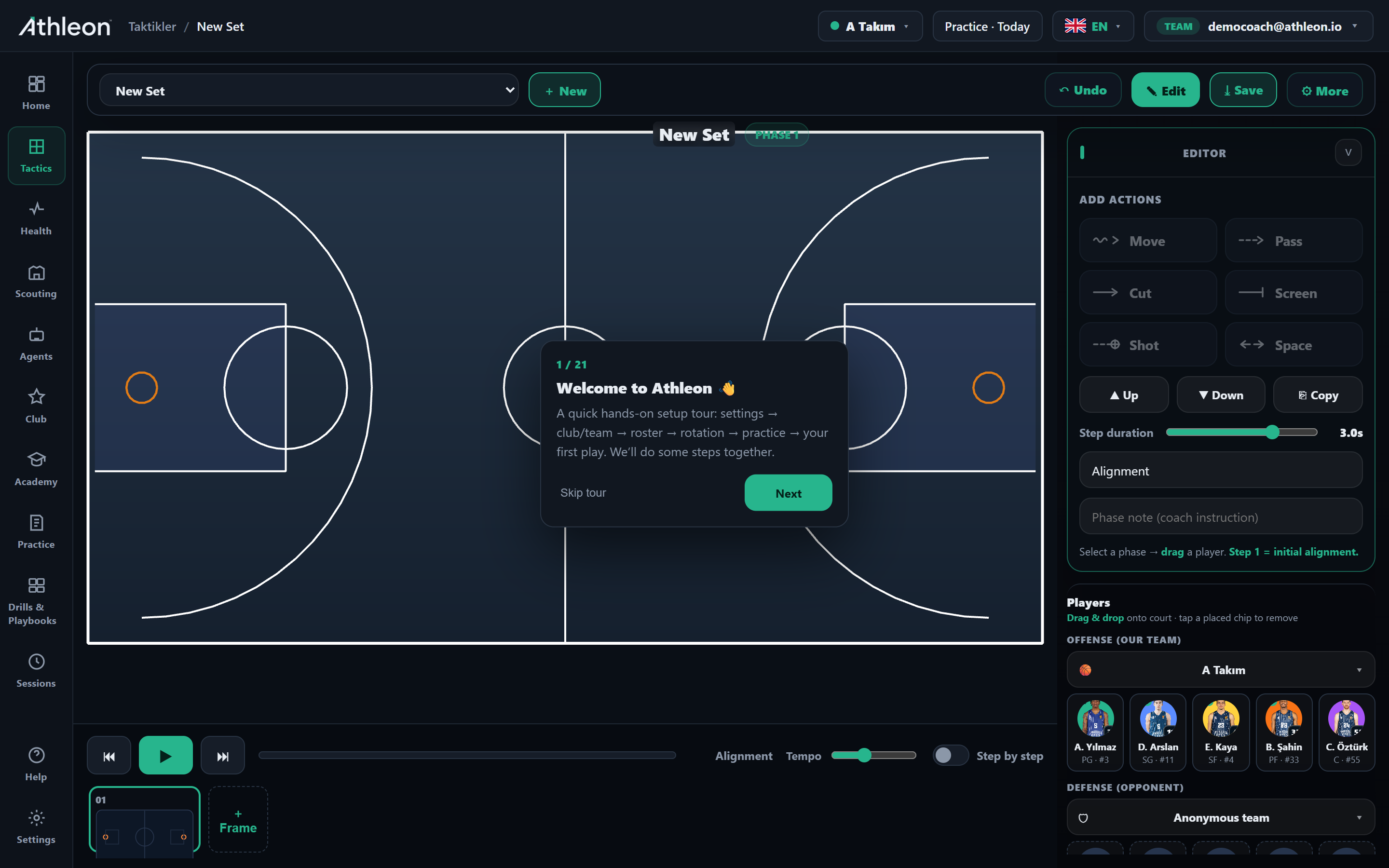 Your full playbook, organized and shareable